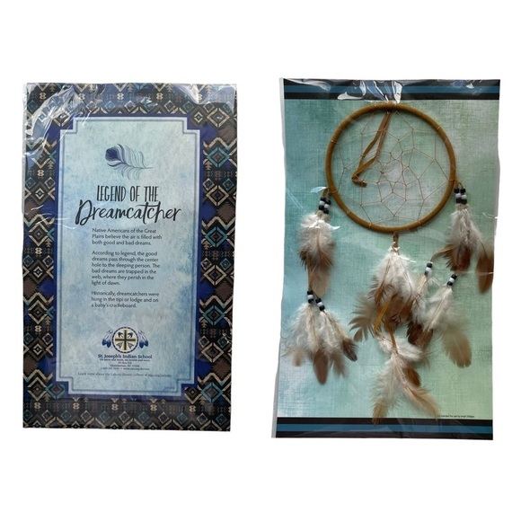 Lakota Sioux Dream Catcher Authentic St. Joseph's Indian School New In Package - Picture 10 of 10